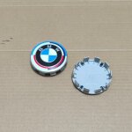 Cache - moyeu bmw 68mm ? capuchon centre jante aluminium anniversaire pour s�rie 1 � 6, x1 - x6, 320gt, ...