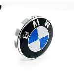 Cache - moyeu bmw 68mm ? capuchon centre jante auto 10 branches, accessoire jante voiture, protection ...