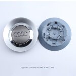 Cache - moyeu de roue concave compatible audi a6 c5, a4 b7, tt, a8 ? centre de jante, capuchon de moyeu ...