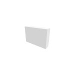 Cache nourrice plomberie atole en acier blanc - largeur fixe - taille 2 : 450 x 650 x 150 mm
