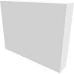 Atole - cache nourrice plomberie en acier blanc - largeur fixe - taille 6 : 650 x 850 x 150 mm