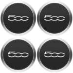 Cache poussi�re moyeu central 133mm enjoliveur roues capuchons argent 4 pi�ces compatible 500