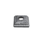 Deco fer forge - cache scellement carré 3 marches pour barreau rond Ø16mm - largeur 50mm hauteur 18mm ... Deco fer forge - cache scellement carré 3 marches pour barreau rond Ø16mm - largeur 50mm hauteur 18mm ...