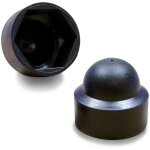 Ajile - cache vis crou de protection m8 clef de 13 mm - plastique noir