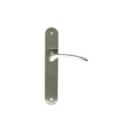 Ensemble de poign�es de porte sara - cadap argent 40 70 mat a visser 220 40 cl� l