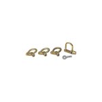 Cadenas d'artillerie renforc� penta en laiton, anse � 8mm ( prix pour 1 )