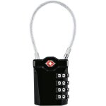 Cadenas � bagages, lot de 2 voyage � combinaison � 4 chiffres cadenas � combinaison de 14 cm de c�ble ...