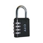 Cadenas à chiffre city 4 molettes Cadenas à chiffre city 4 molettes