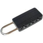 Cadenas � combinaison 3 chiffres mini noir pour valise, sac �tudiant, journal ou classeur