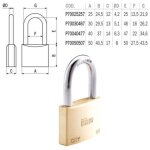 Cadenas en laiton de 30 mm, arc moyen, city iseo