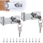 Cadenas moraillon de verrouillage 2 pairs moraillons de verrouillage en alliage de zinc, moraillon de ...