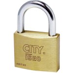 Is� - cadenas rectangulaire city by iseo 50 mm corps en laiton ka et anse en acier trempe' et chrome' ...