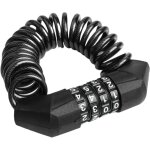 Cadenas de v�lo, 150 cm , antivol portable pour casque de vtt scotter moto, c�ble v�lo l�ger avec 4 chiffres ...