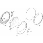 Cadre de hublot avant (repre 304) d'origine