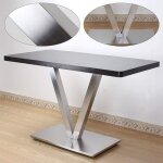Cadre de table de 70 cm base en v table de bistrot en acier inoxydable table gastronomique carré antique ... Cadre de table de 70 cm base en v table de bistrot en acier inoxydable table gastronomique carré antique ...