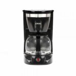 Cafetire lectrique livoo dod163n - finition noir, capacit de 1. 25l / 12 tasses, verseuse en verre ...