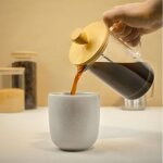 Cafeti�re fran�aise, presse caf�, machine � caf� avec piston, carafe fran�aise pour caf� filtre, 3 tasses, ...