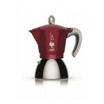Bialetti - cafetiere italienne new moka induction - 6 tasses - 0, 28 l - rouge