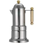 Cafeti�re italienne en acier inoxydable 200 ml avec valve de s�curit� pour expresso