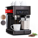 Klarstein - cafetiere avec mousseur de lait cafeti�res machines � caf� et machines � expresso 20 bar ...