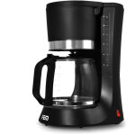 Cafeti�re noir - inox 680w - 1. 2l - 10 tasses - pem cm - 171