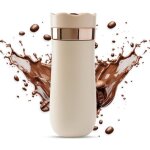 Cafeti�re � piston avec filtres, cafeti�re � piston � double paroi isol�e avec thermos, portable pour ...