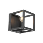 Cage - applique murale - 1 lumire - l 18 cm - noir - rustique - clairage intrieur - salon i chambre ...