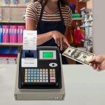 Caisse enregistreuse pour la restauration, le commerce de d�tail syst�me de caisse avec 48 touches avec ...