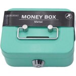 Caisse � monnaie et billets, caissette � monnaie serrure avec cl�s, caisse en acier tirelire avec fente ...