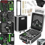 Caisse � outils aluminium 1200 pi�ces avec poign�e pliante et t�lescopique