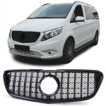 Tenzo - r - calandre de voiture - mercedes vito w447 14 - 19 - noir brillant - aspect sportif