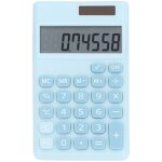 Calculatrice 8 chiffres solaire et piles double alimentation portable avec grand �cran lcd et boutons ...