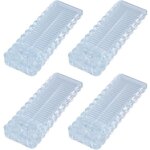 Cale porte sol caoutchouc, 4 pi�ces antid�rapante bloc arr�ts de portes durables butee de portail bloque ...