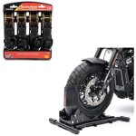 Cale de roue moto easy vario b�quille avant ari�re ajustable noir + moto sangle set avec cliquet et crotchet ...