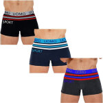 Cale�on homme boxer couleurs mixtes promo pack 6 pi�ces sport f7124 taille s - m