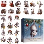 Calendrier de l'avent 2025, d�coration de sapin de no�l en acrylique 2d ? compte � rebours de 24 jours ...