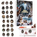 Calendrier de l'avent animaux 2025 ? 24 jours ? calendrier de l'avent 2d en acrylique en forme d'arbre ...