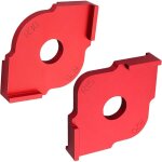 Calibres d'angle lot de 2 gabarits de d�fonceuse d'angle mod�les de routeur de gabarit pour outil de ...