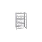 Range - bouteilles 54x31x90 cm en acier laqu chrom