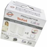 Calor - cartouche anti calcaire (lot de 2) (xd9060e0) centrale vapeur, fer � repasser rowenta, tefal