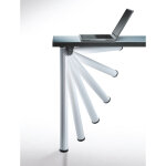 Camar - pied de table rabattable - d�cor : alu cannel�