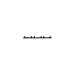 Cgzp crmaillre en nylon pa 6, 20 x 20 mm pour portail coulissant came