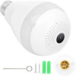 Cam�ra ampoule wifi 1080p avec interphone et vision nocturne pour s�curit� domestique 100?240v