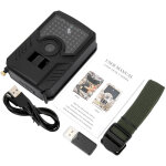 Cam�ra de chasse ext�rieure 1080p 12mp infrarouge, �tanche pour surveillance animale et photo pi�ge