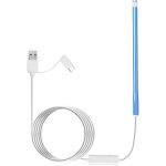 Cam�ra endoscopique auriculaire 5. 5mm ip67 avec 6 led r�glables, otoscope visuel pour inspection oreille, ...