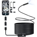 Cam�ra endoscopique industrielle hd 1080p, �tanche ip67, 8, 2 mm, avec 8 led, pour smartphone et tablette ...