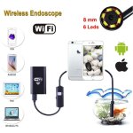 Caméra endoscopique d'inspection wifi pour smartphone 6 led mt ip67 - 5 m - Caméra endoscopique d'inspection wifi pour smartphone 6 led mt ip67 - 5 m -