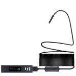 Cam�ra d'inspection cam�ra endoscope sans fil 8 mm ip68 inspection wifi �tanche 2. 0mp hd 8 led endoscope ...