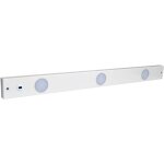 Tibelec - r�glette led blanc 10w, 935 lumens, 4000k, interrupteur infrarouge, bornier connexion int�gr�, ...