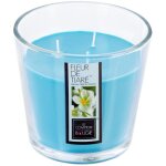Cand�le parfum�e aux fleurs de tiar� de 500 g ? dur�e de combustion de 40 heures, finition de base, cire ...